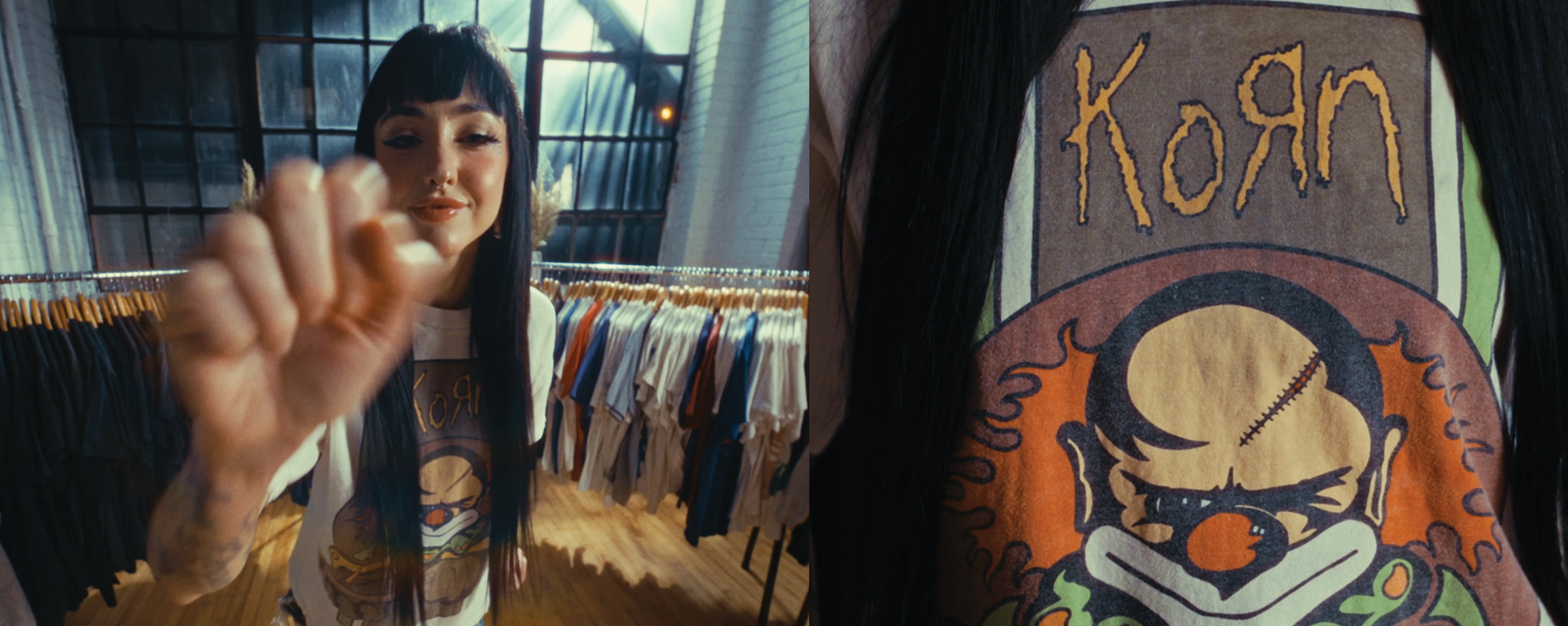 Obiektyw Laowa VV 10mm T2,9 Zero-D Cine - Arri LPL - zdjęcie przedstawiające kobietę w sklepie z ubraniami zostało wykonane właśnie tym obiektywem